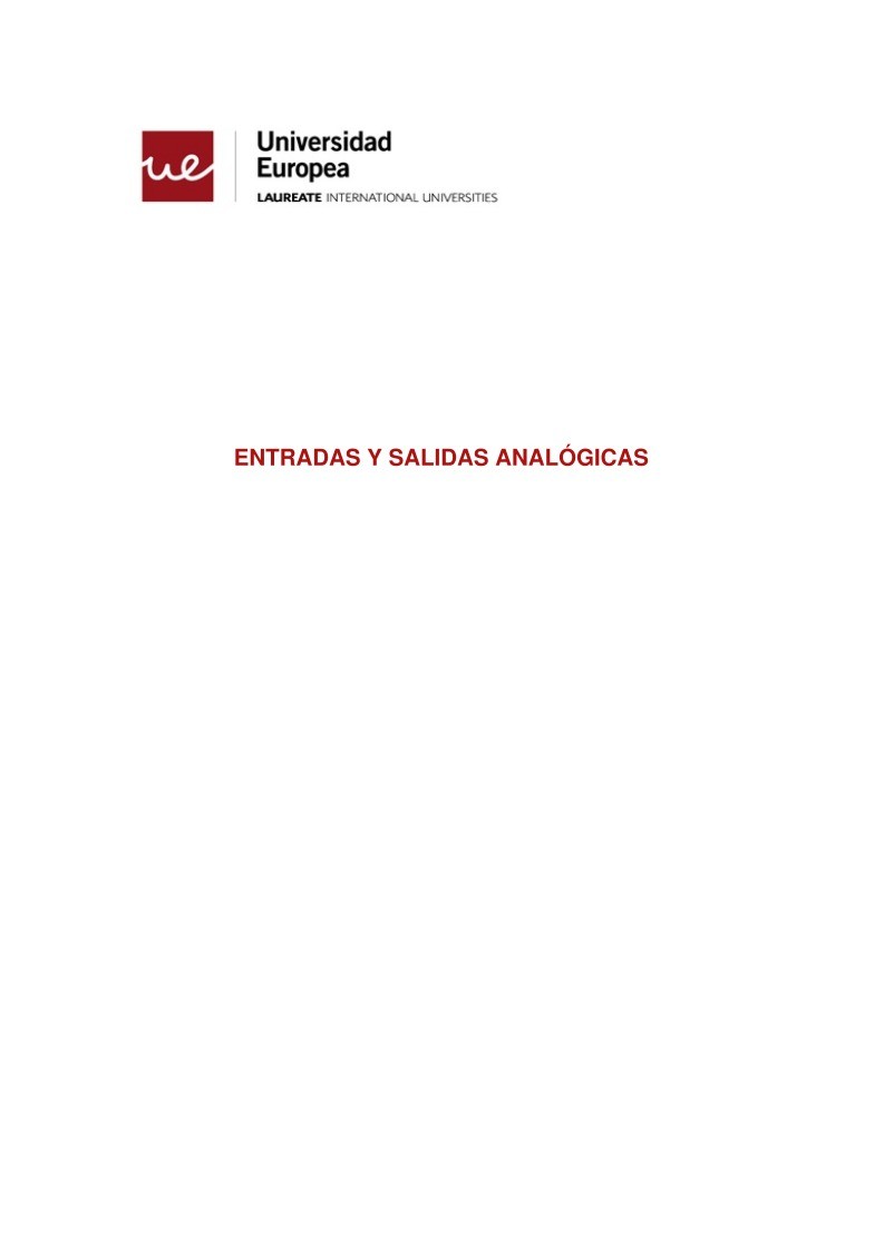 Imágen de pdf Entradas y Salidas analógicas