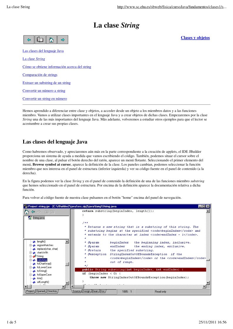 PDF de programación - La clase String