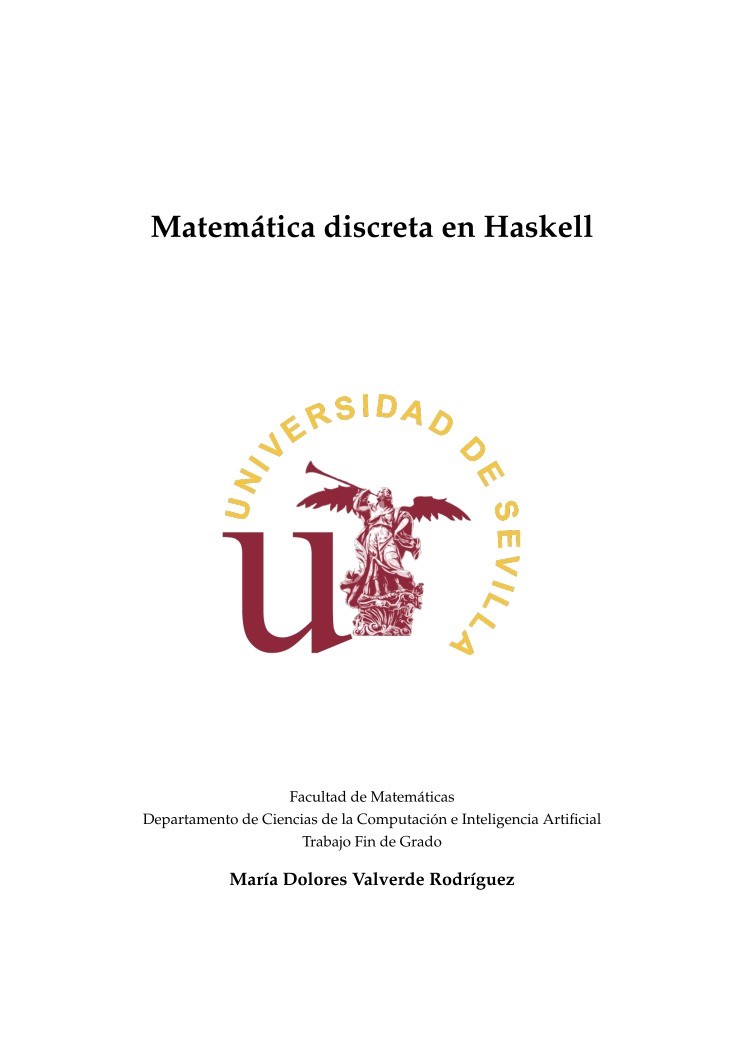 Imágen de pdf Matemática discreta en Haskell