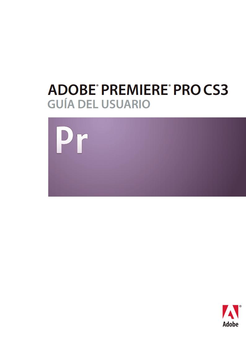 Imágen de pdf Adobe Premiere Pro CS3