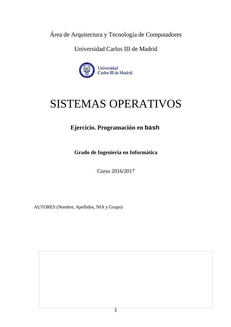 Imágen de pdf Ejercicio. Programación en bash - SOLUCIÓN