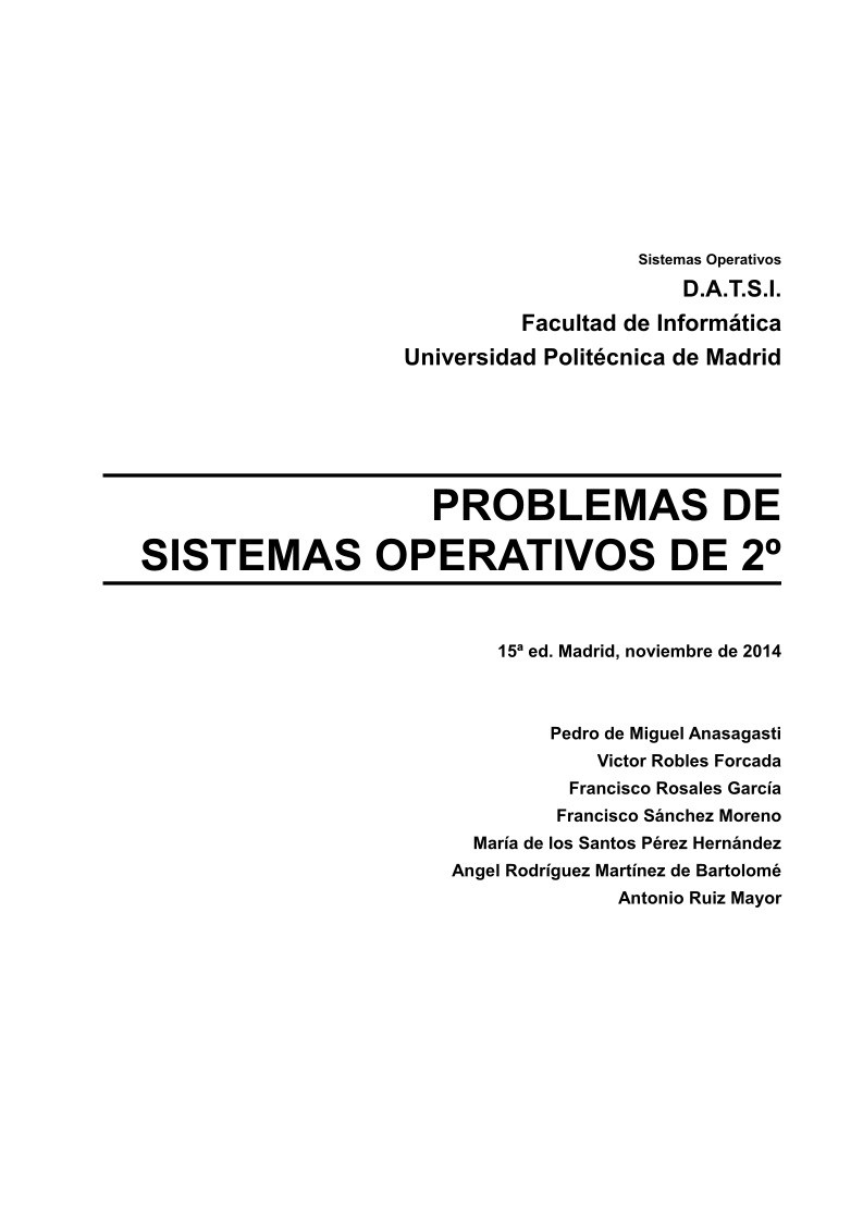 Imágen de pdf Problemas de Sistemas Operativos de 2º
