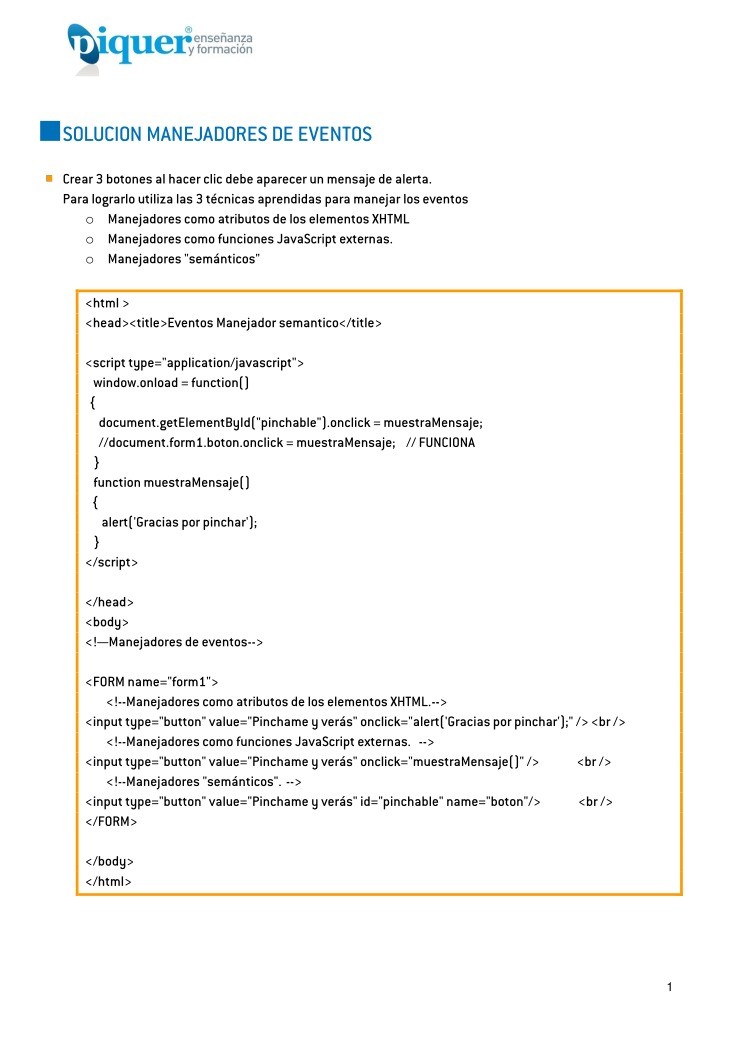 Imágen de pdf Solución manejadores de eventos