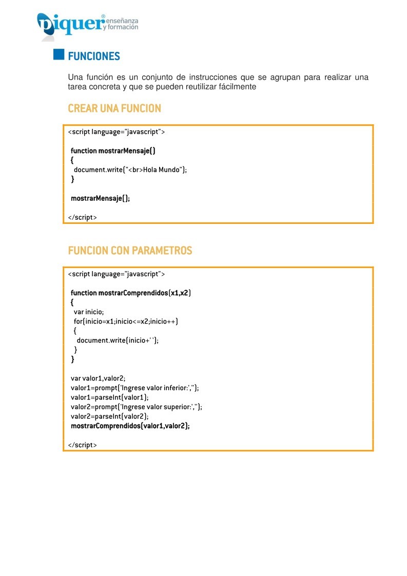 Imágen de pdf Funciones javascript