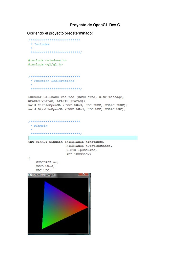 Imágen de pdf Proyecto de OpenGL Dev C
