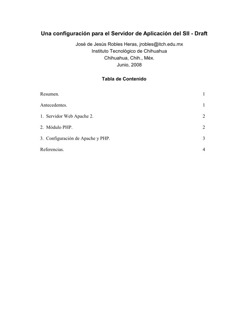 Imágen de pdf Una configuración para el Servidor de Aplicación del SII - Draft