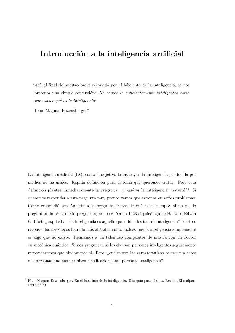 Imágen de pdf Introducción a la inteligencia artificial