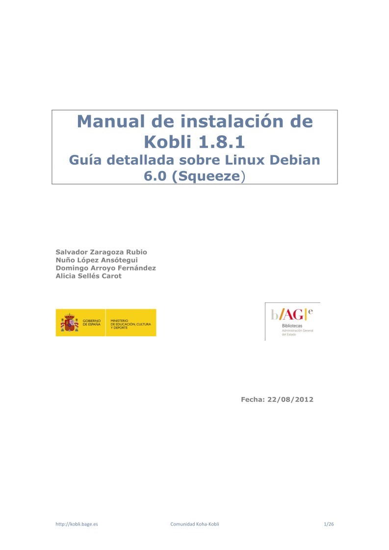 Imágen de pdf Guía de instalación de Kobli 1.8