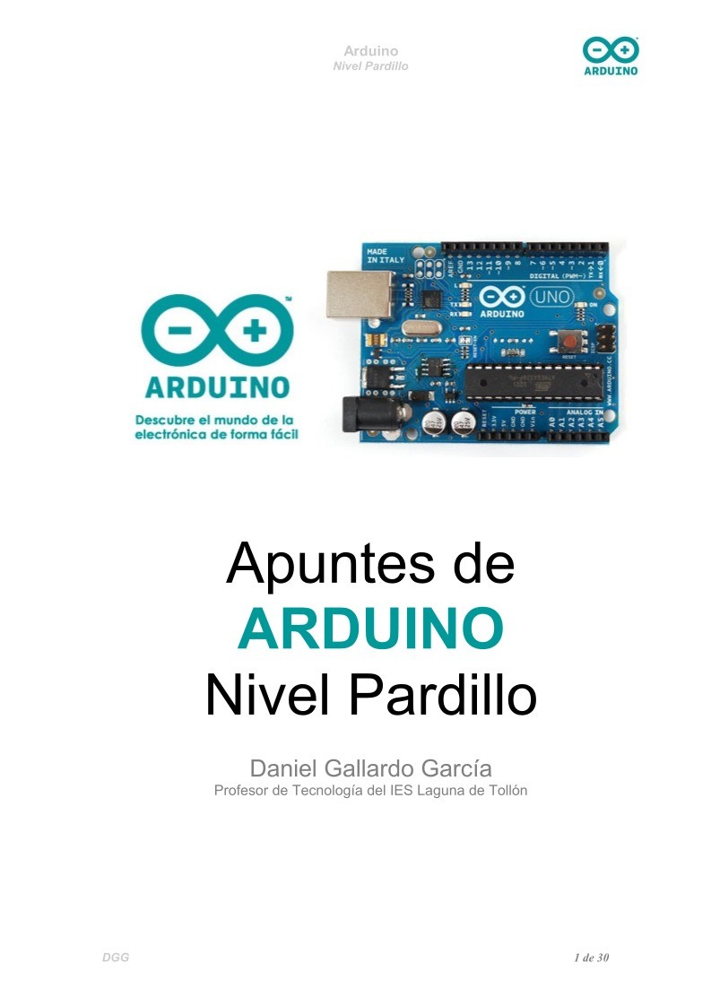 Imágen de pdf Apuntes de ARDUINO Nivel Pardillo