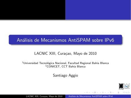 Imágen de pdf Análisis de Mecanismos AntiSPAM sobre IPv6
