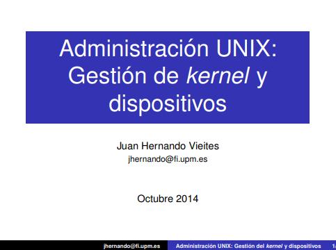 Imágen de pdf Administración UNIX: Gestión de kernel y dispositivos