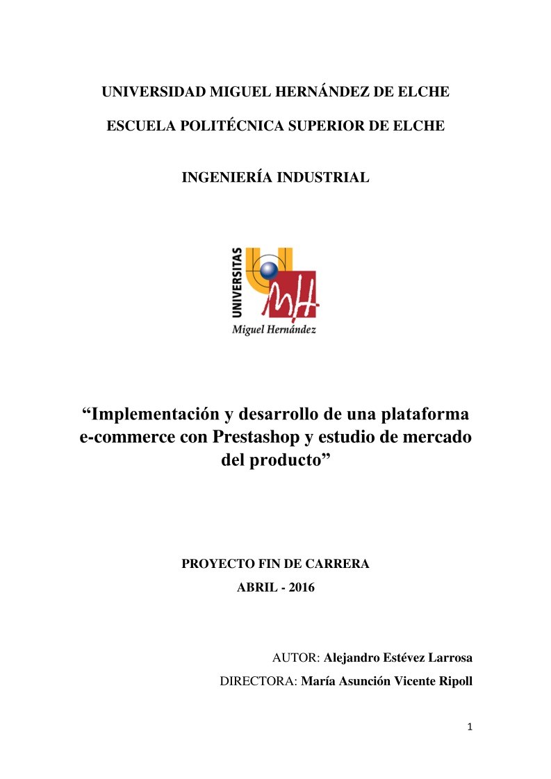 Imágen de pdf Implementación y desarrollo de una plataforma e-commerce con Prestashop y estudio de mercado del producto