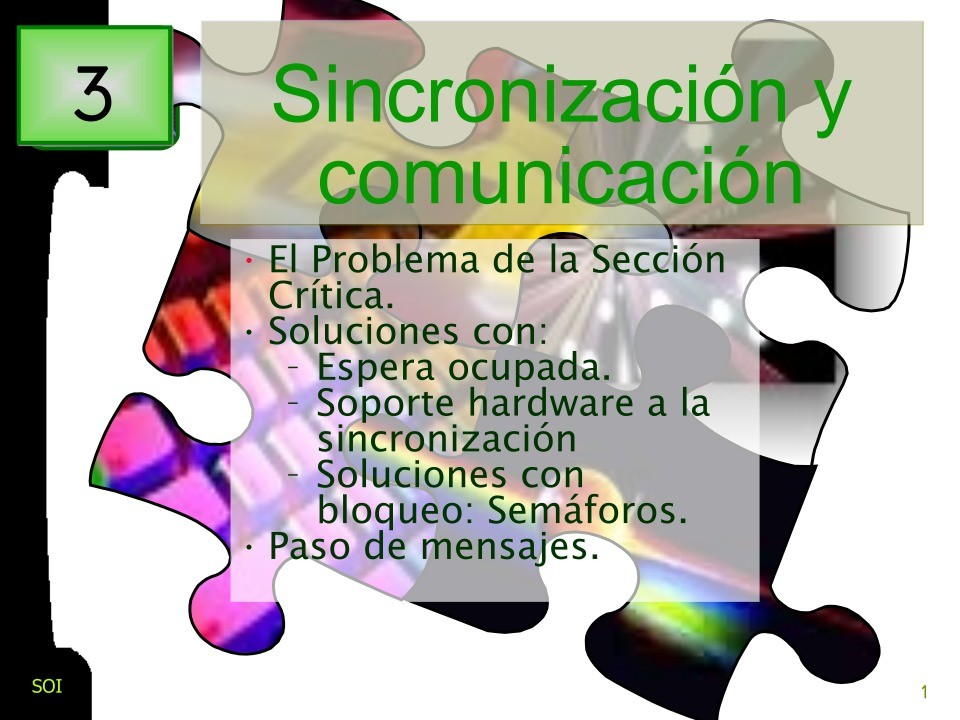 Imágen de pdf Sincronización y Comunicación