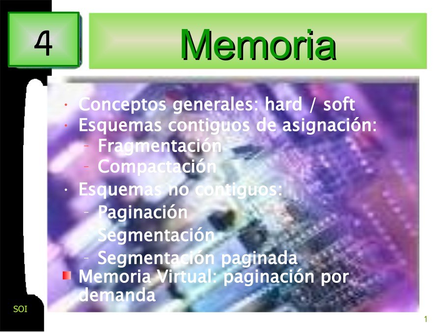 Imágen de pdf Gestión de Memoria