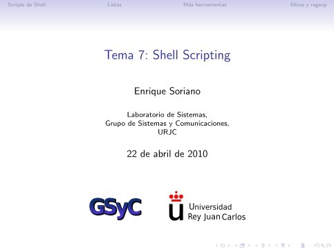 Imágen de pdf Tema 7: Shell Scripting