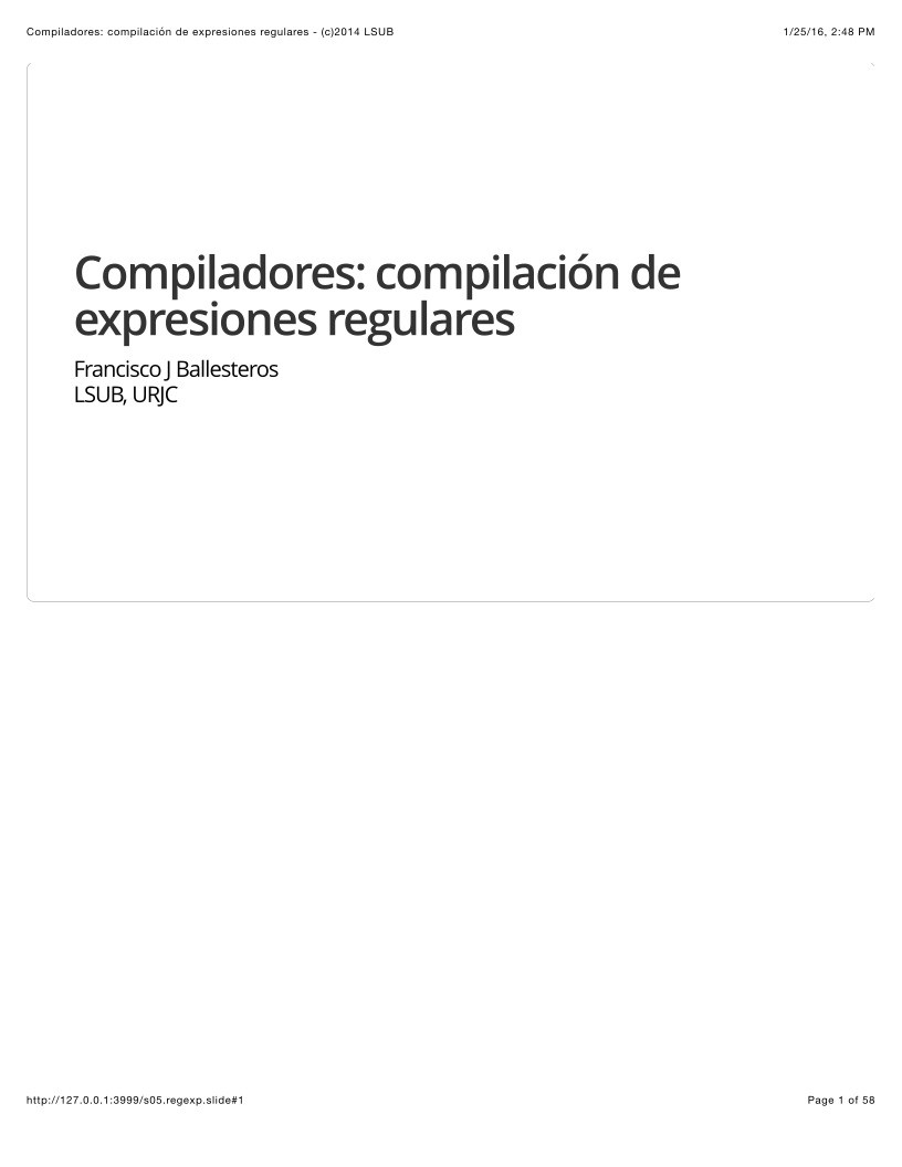 Imágen de pdf Compiladores: compilación de expresiones regulares