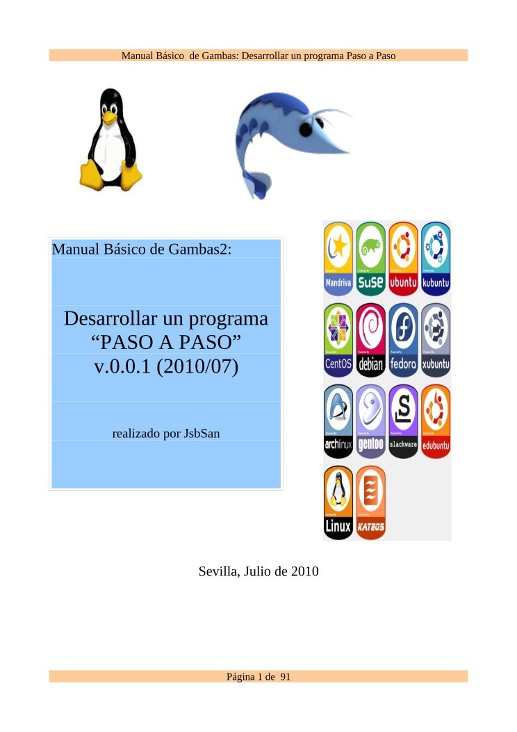 Imágen de pdf Manual Básico de Gambas2: Desarrollar un programa Paso a Paso