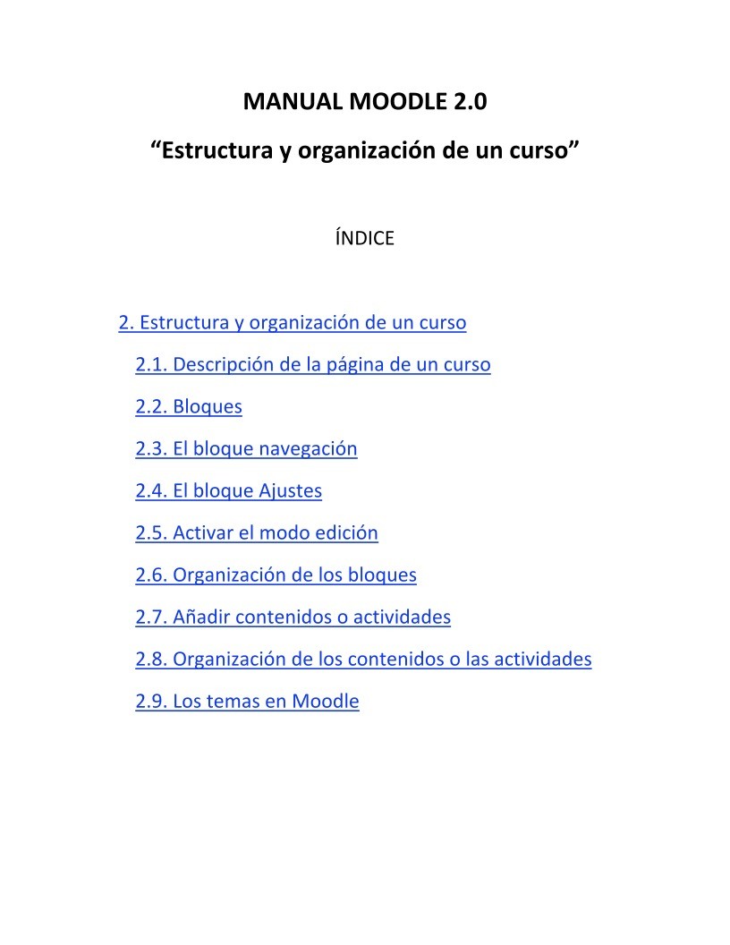 Imágen de pdf Moodle 2.0. Estructura y organización de un curso