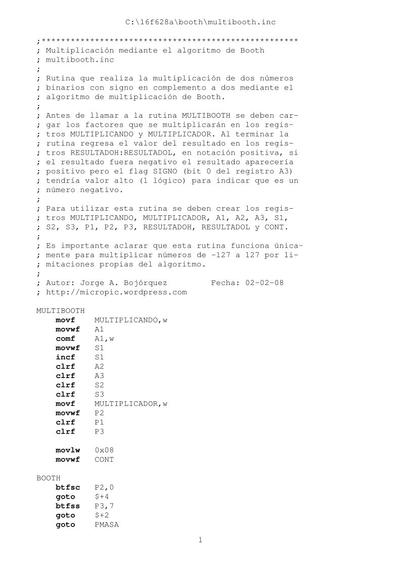 Imágen de pdf Multiplicación mediante el algoritmo de Booth