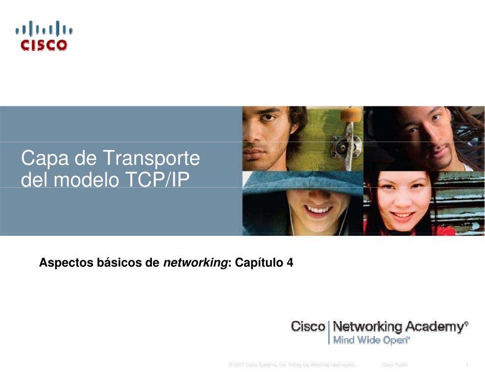 Imágen de pdf Capa de Transporte del modelo TCP/IP