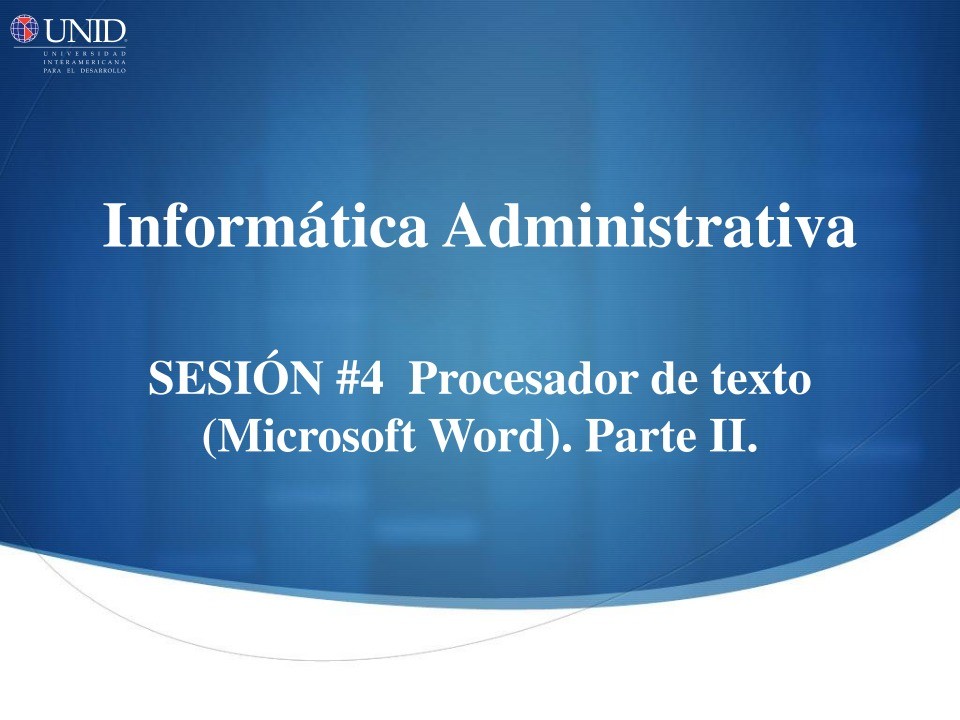 Imágen de pdf #4 Procesador de texto (Microsoft Word). Parte II - Informática Administrativa