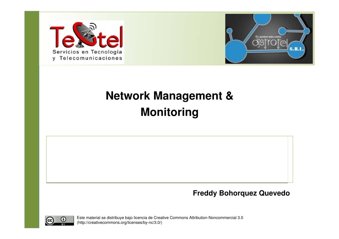 Imágen de pdf Network Management & Monitoring
