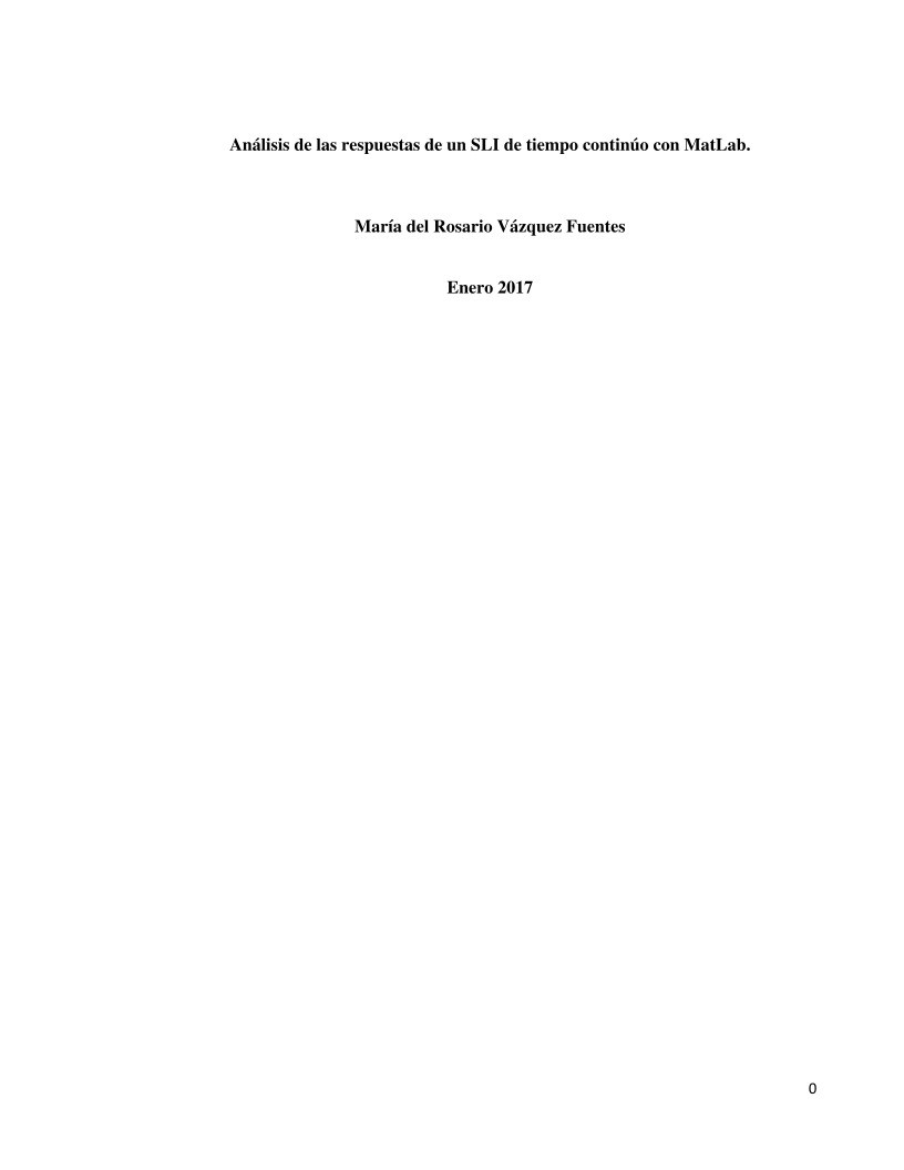 Imágen de pdf Análisis de las respuestas de un SLI de tiempo continúo con MatLab