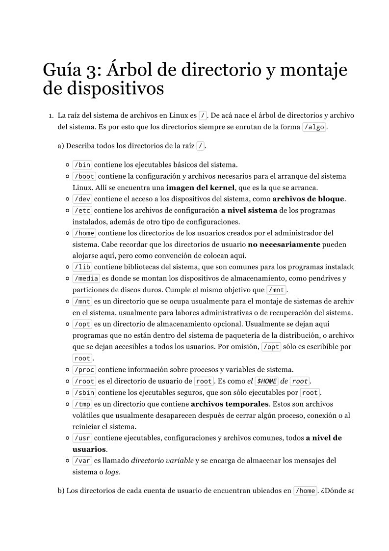 Imágen de pdf Guía 3: Árbol de directorio y montaje de dispositivos