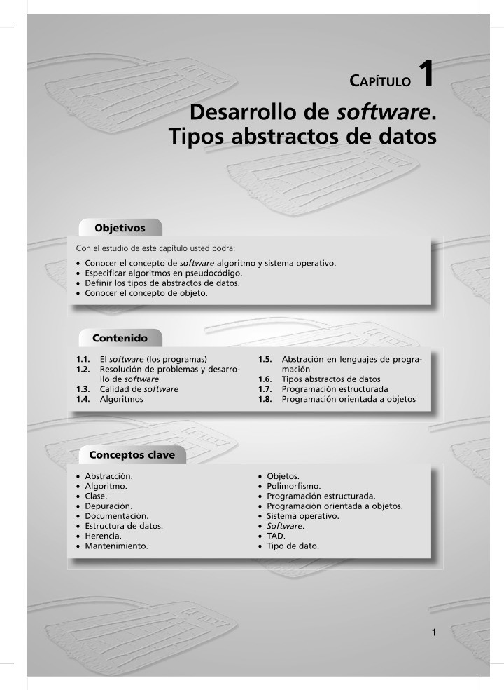 Imágen de pdf Capítulo 1 - Desarrollo de software. Tipos abstractos de datos