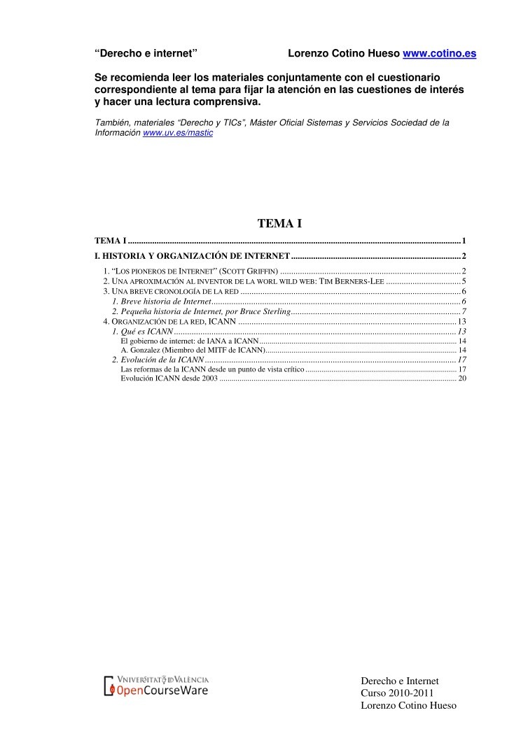 Imágen de pdf Derecho e internet