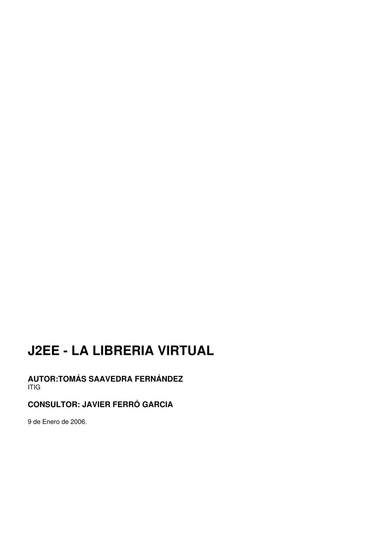 Imágen de pdf J2EE - La librería virtual