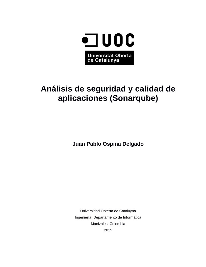 Imágen de pdf Análisis de seguridad y calidad de aplicaciones (Sonarqube)