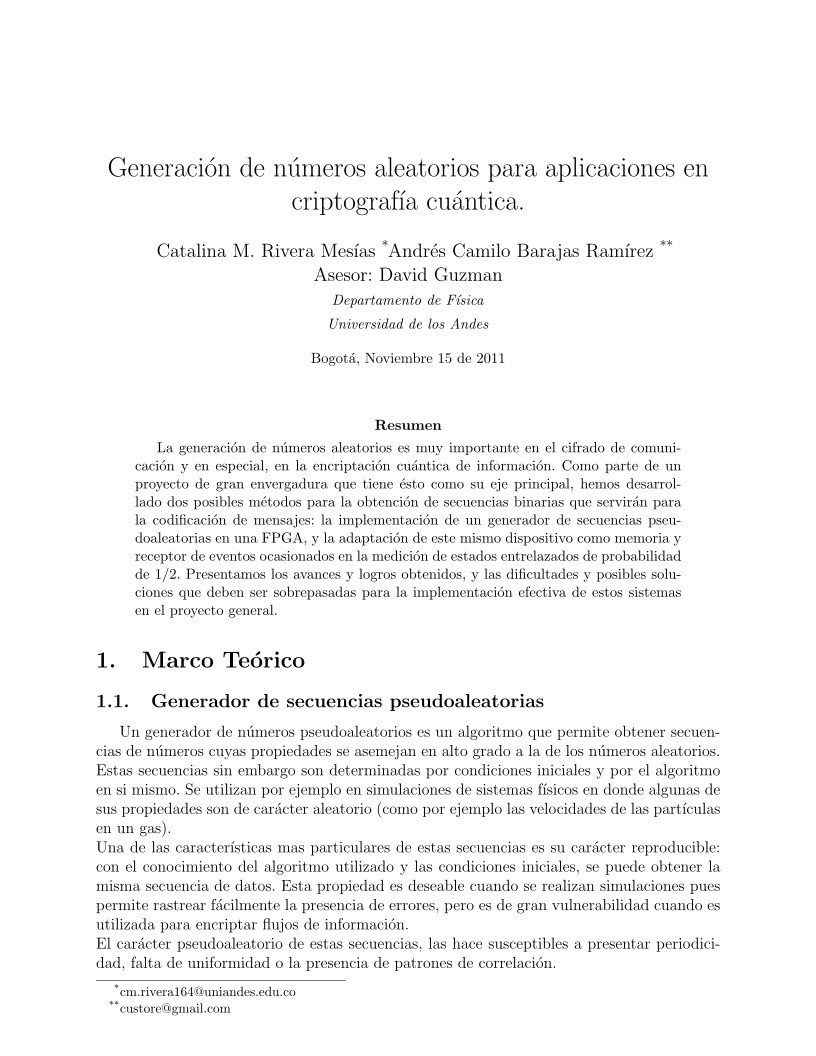 Imágen de pdf Generación de números aleatorios para aplicaciones en criptografía cuántica