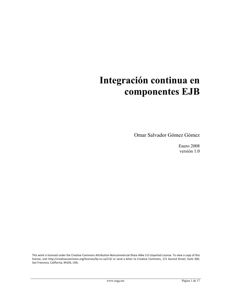 Imágen de pdf Integración continua de componentes EJB