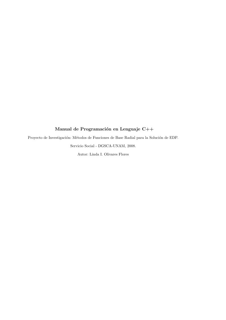 Imágen de pdf Manual de Programación en Lenguaje C++