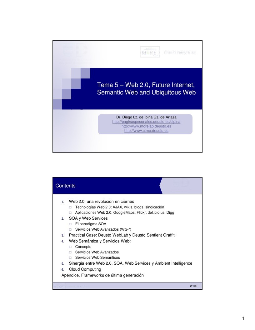 Imágen de pdf Tema 5 – Web 2.0, Future Internet, Semantic Web and Ubiquitous Web