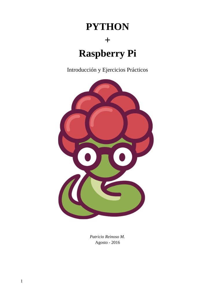 Imágen de pdf PYTHON + Raspberry Pi Introducción y Ejercicios Prácticos