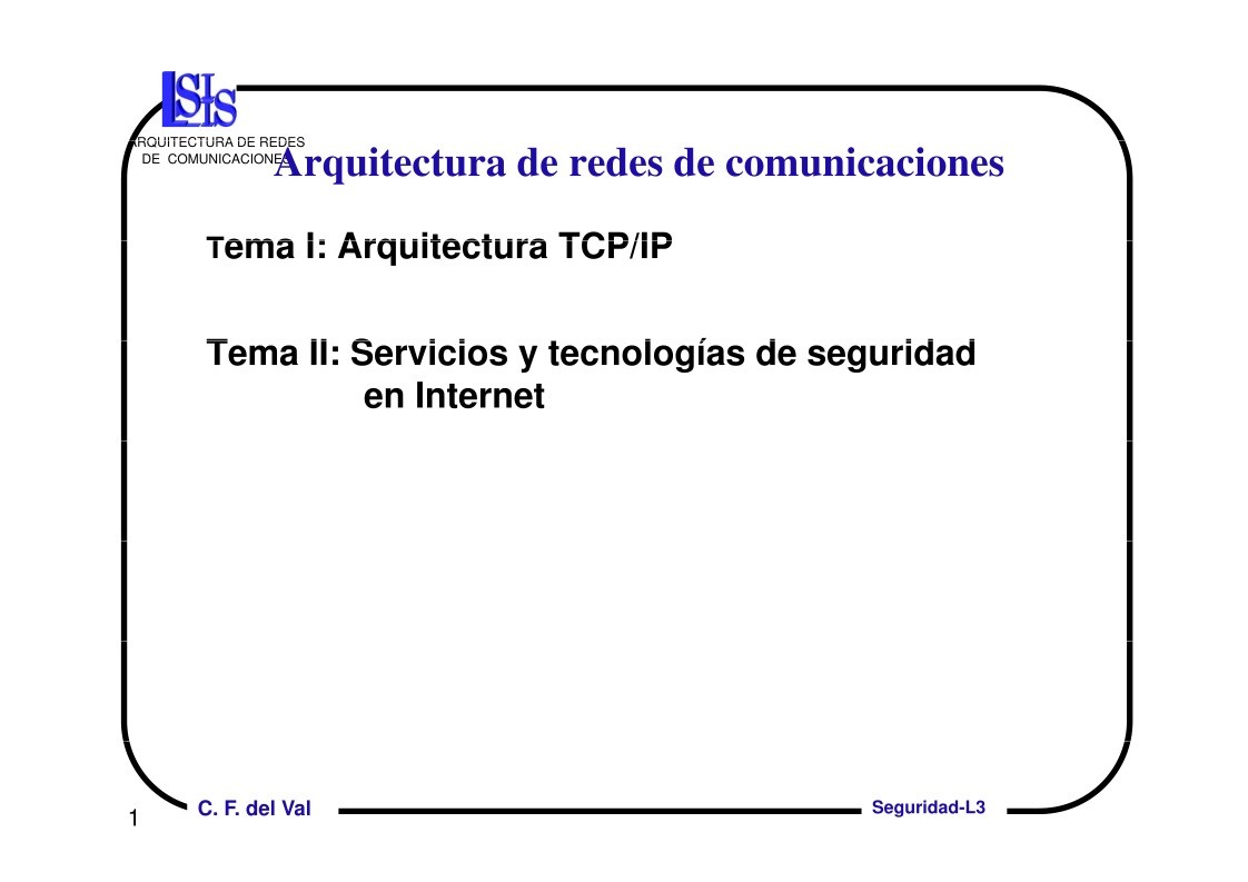 Imágen de pdf Arquitectura de redes de comunicaciones