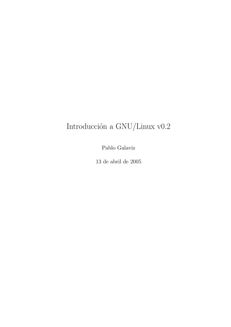 Imágen de pdf Introducción a GNU/Linux v0.2