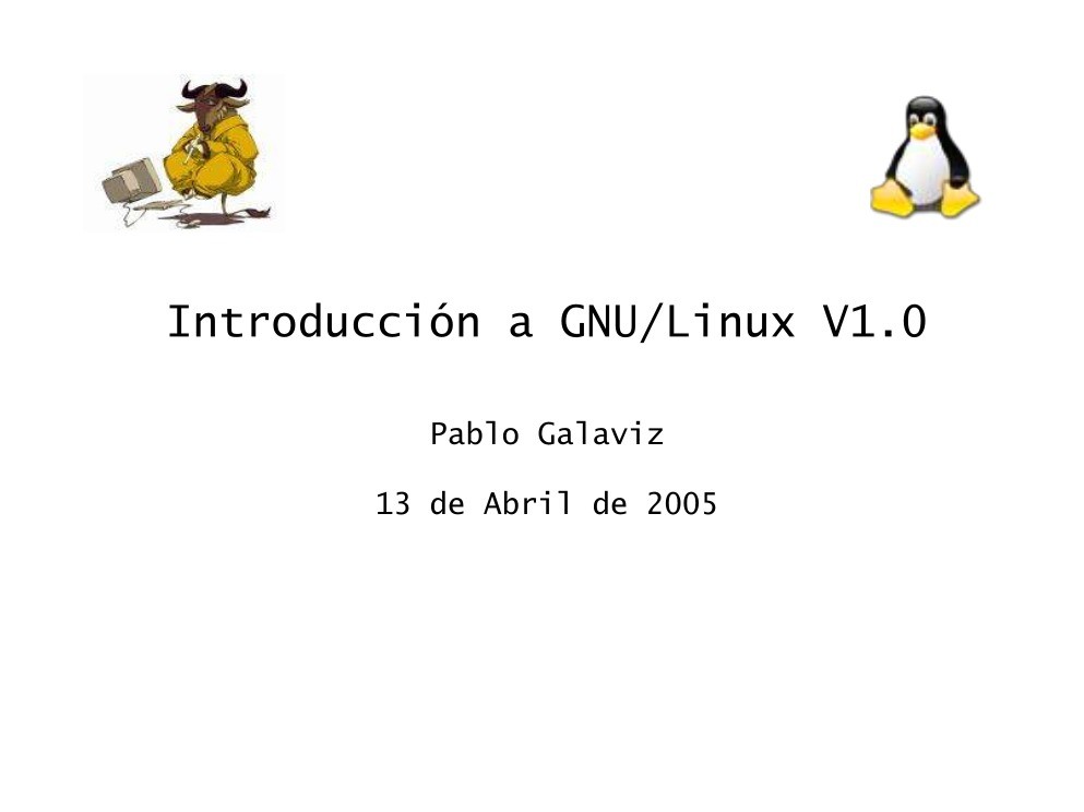 Imágen de pdf Introducción a GNU/Linux v1.0