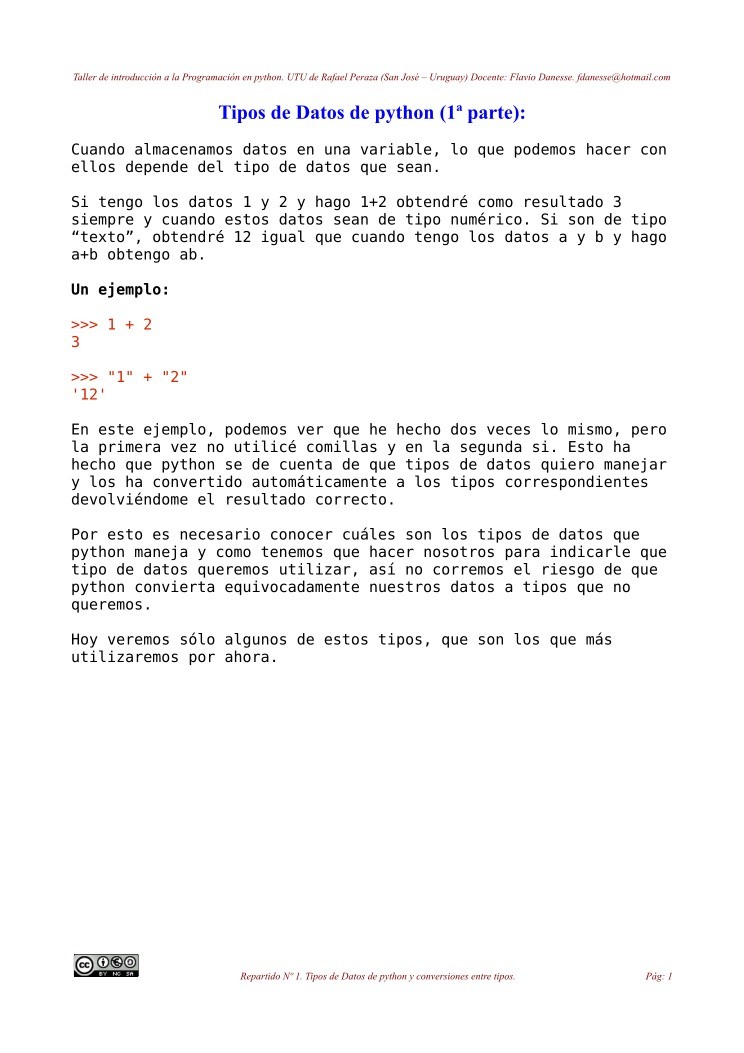 Imágen de pdf Tipos de Datos de python (1ª parte)