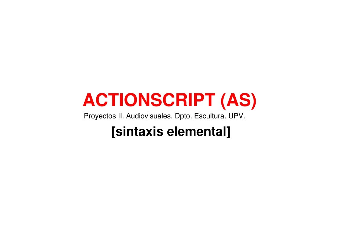 Imágen de pdf ACTIONSCRIPT (AS) - [sintaxis elemental]