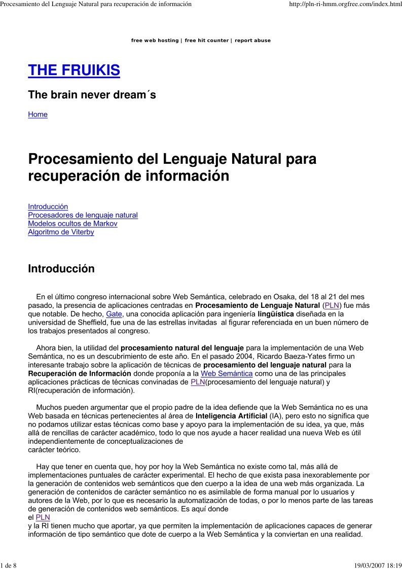 Imágen de pdf Procesamiento del Lenguaje Natural para recuperación de información