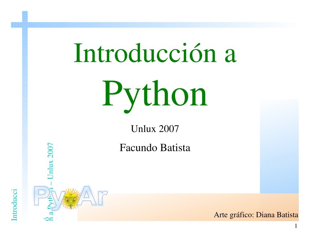 Imágen de pdf Introducción a Python