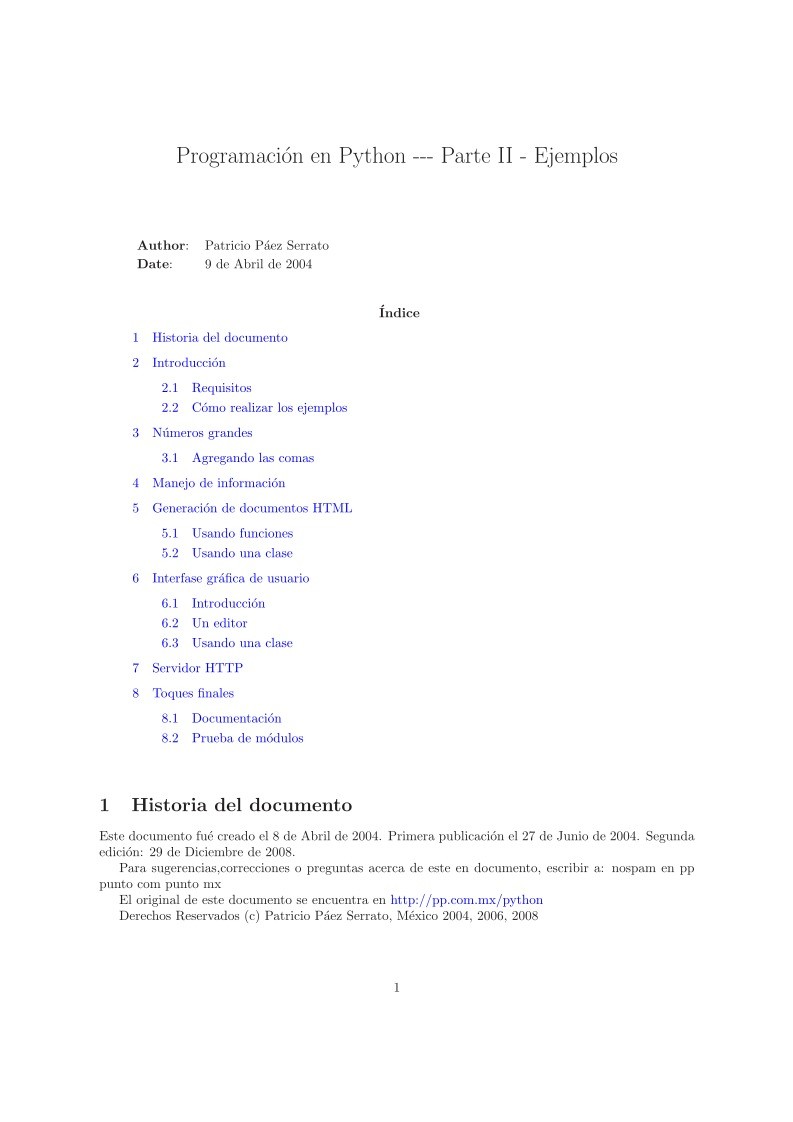 Imágen de pdf Programación en Python - Parte II - Ejemplos