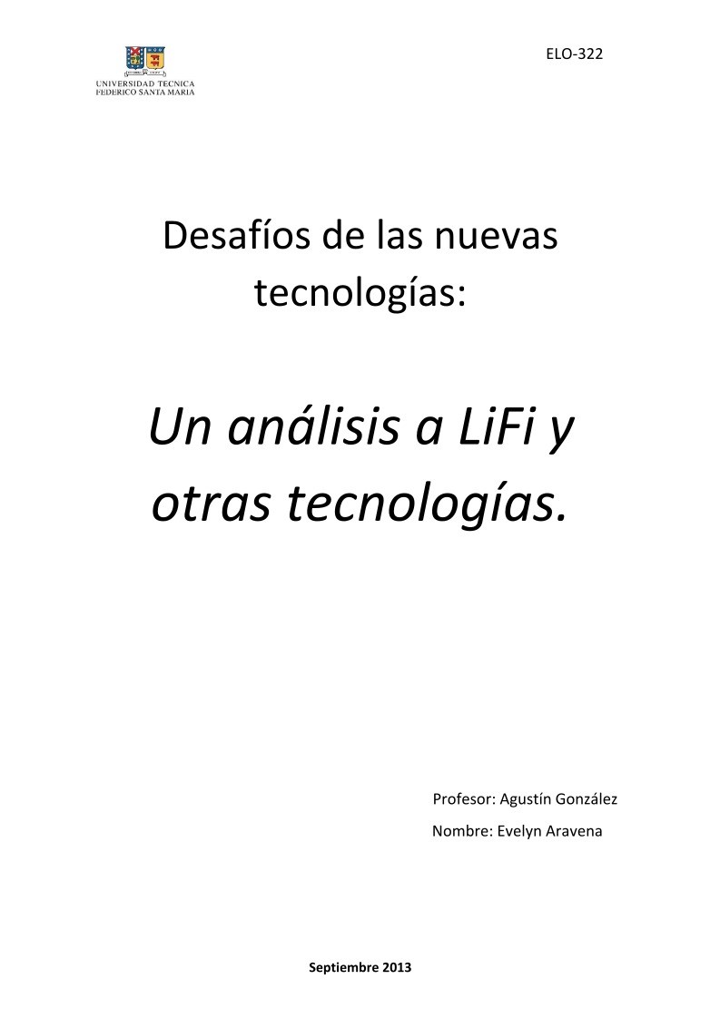 Imágen de pdf Un análisis a LiFi y otras tecnologías