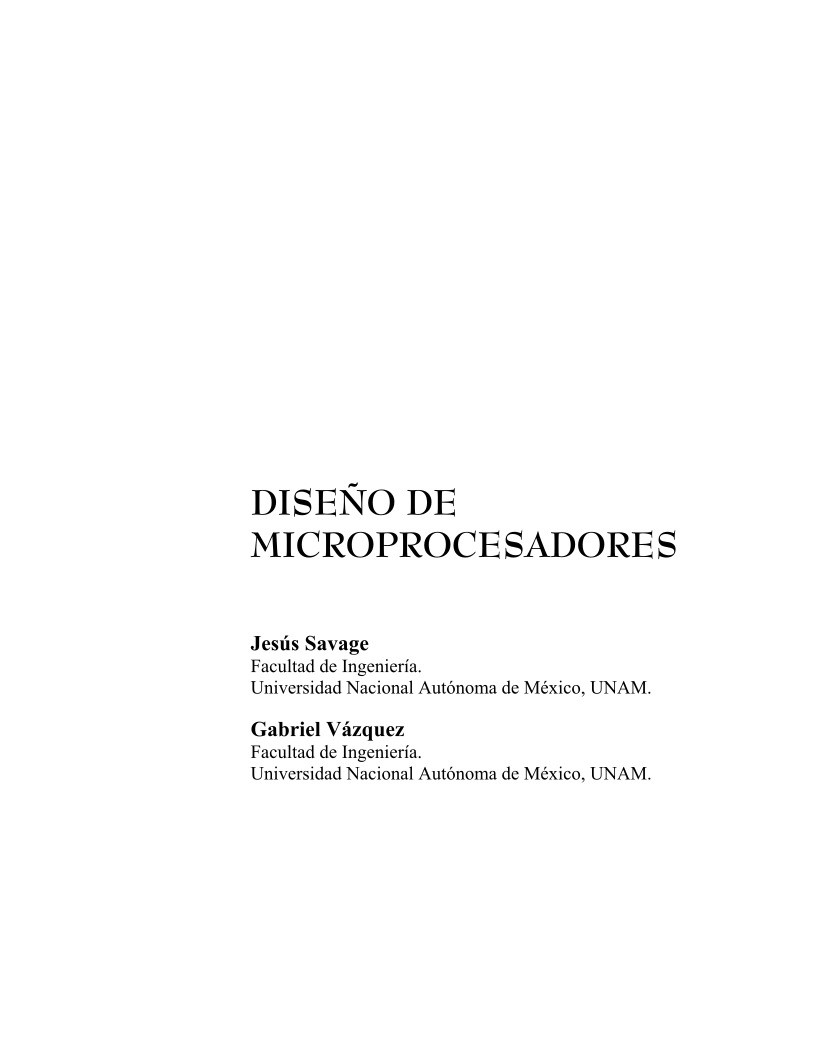 Imágen de pdf Diseño de microprocesadores