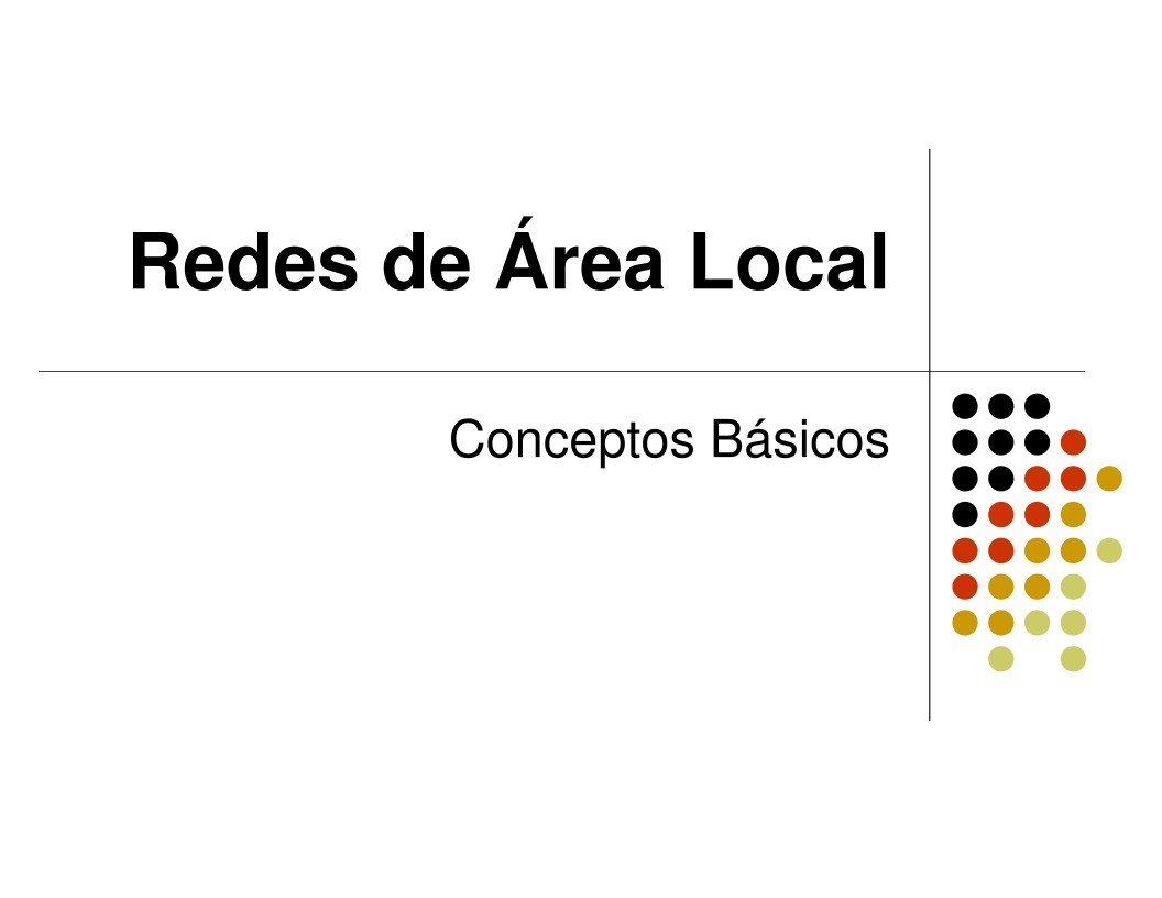 Imágen de pdf Redes de Área Local - Conceptos Básicos
