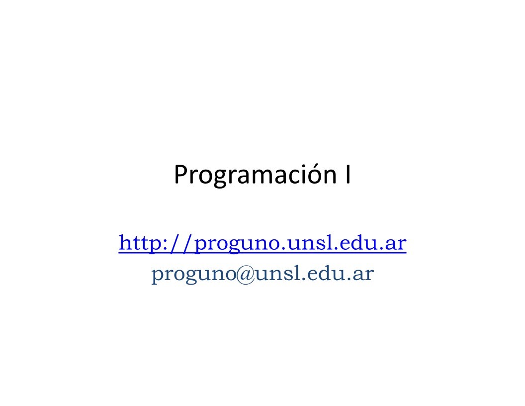 Imágen de pdf Programación I - Asignación Dinámica de la Memoria