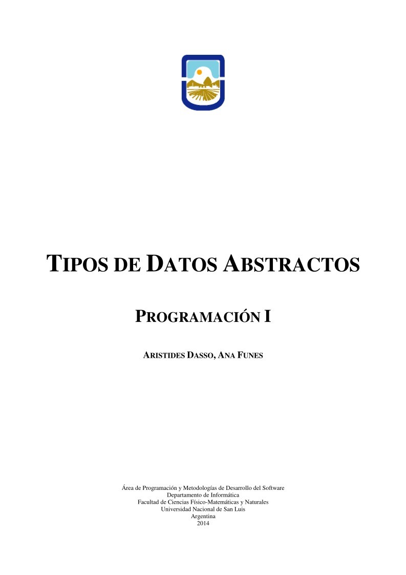 Imágen de pdf Tipos de datos abstractos - Programación I